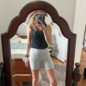 Outdoor Voices Women's Light Gray Bike Shorts